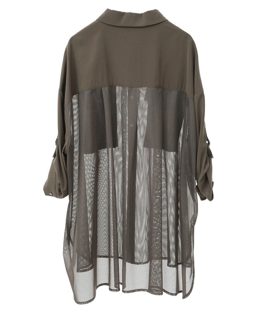 YECCA VECCA メッシュMIXデザインシャツ② 