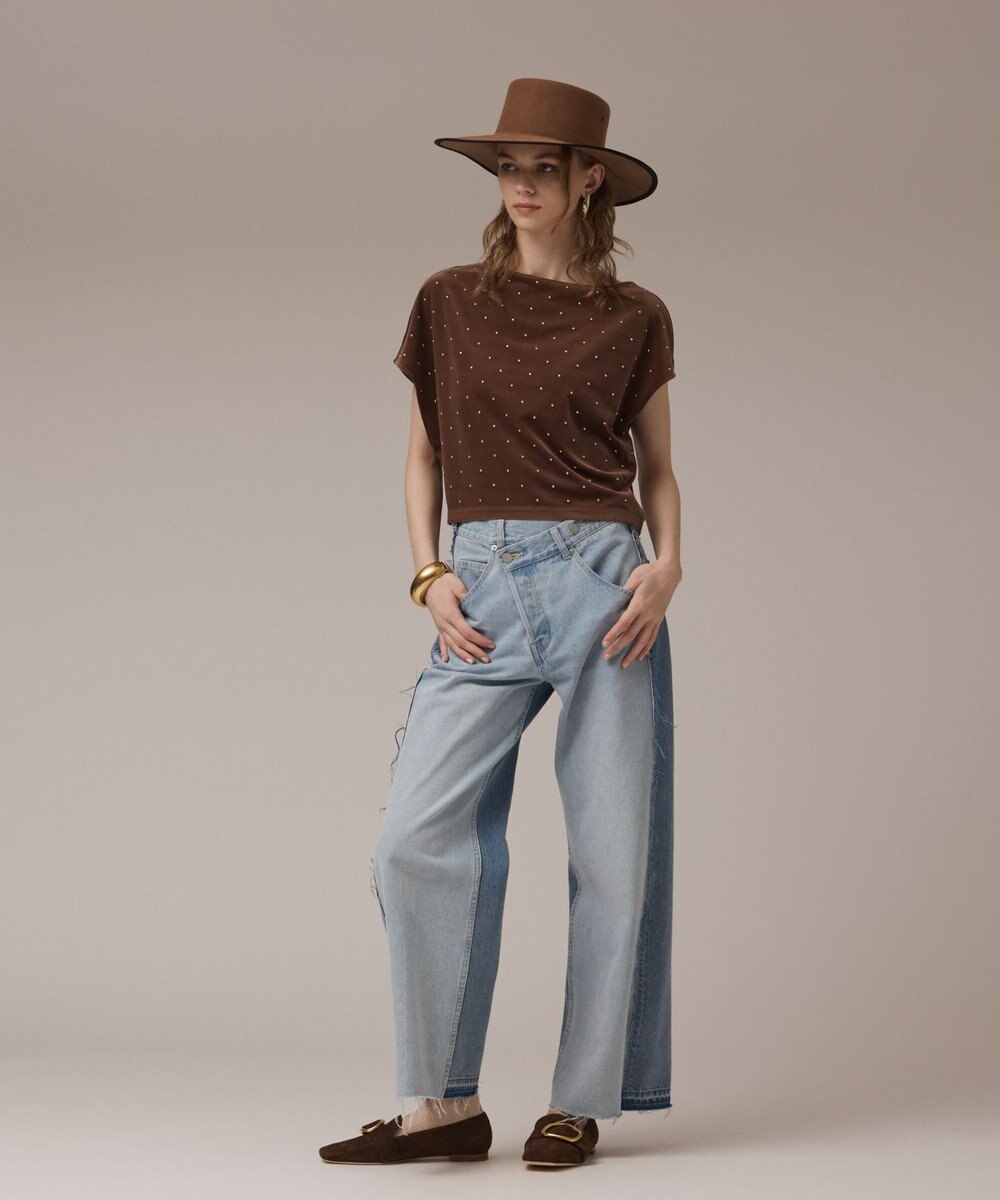 GRACE CONTINENTAL ベロアルーズカットトップ 