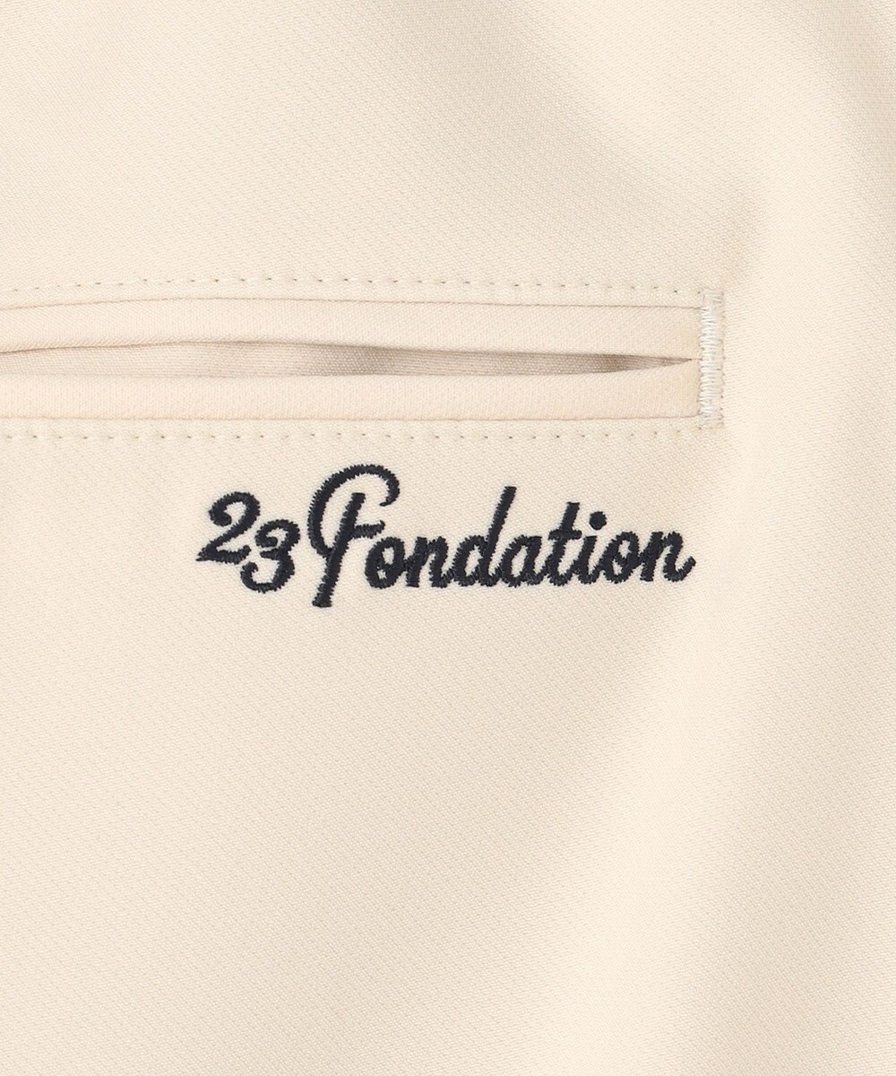 23区GOLF 【23Fondation/MEN】【ストレッチ】ツータックルーズ  テーパードパンツ 