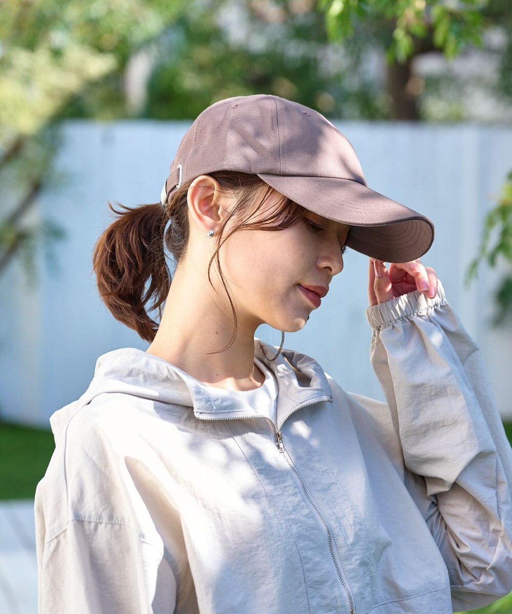 MOONBAT 【新色追加】深さ選べるUVツイルキャップ(かなり深め) つば遮光／洗える／接触冷感／サイズ調整可能 