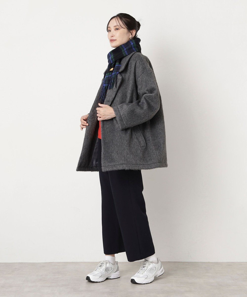 MOONBAT WEB限定【洗える】ミエル (miel) カシミヤ100％ チェックマフラー 