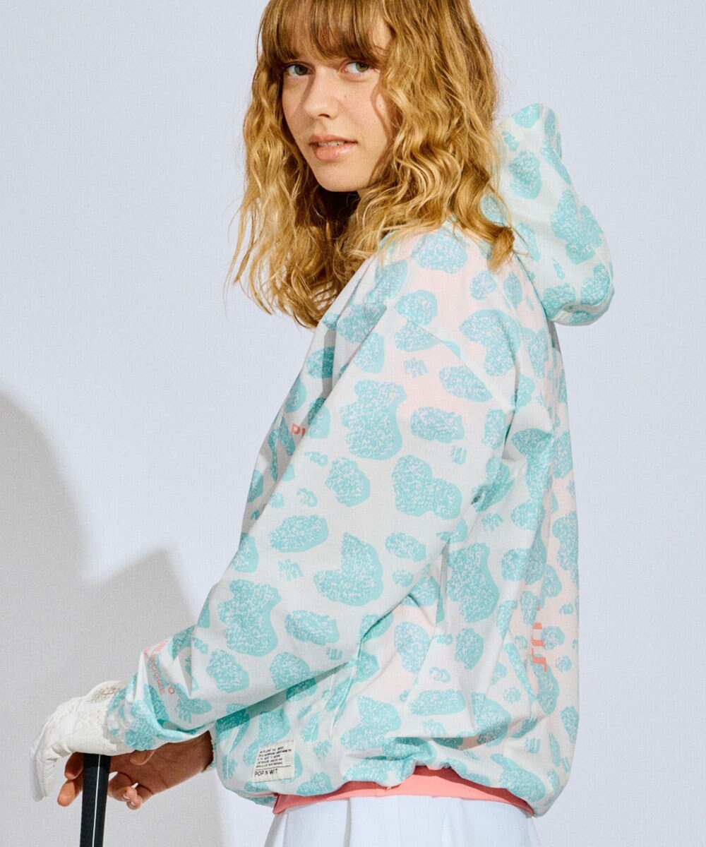 PW CIRCULUS 【撥水加工/ストレッチ】【WOMEN】アニマルドットブルゾン ゴルフウェア レディース 