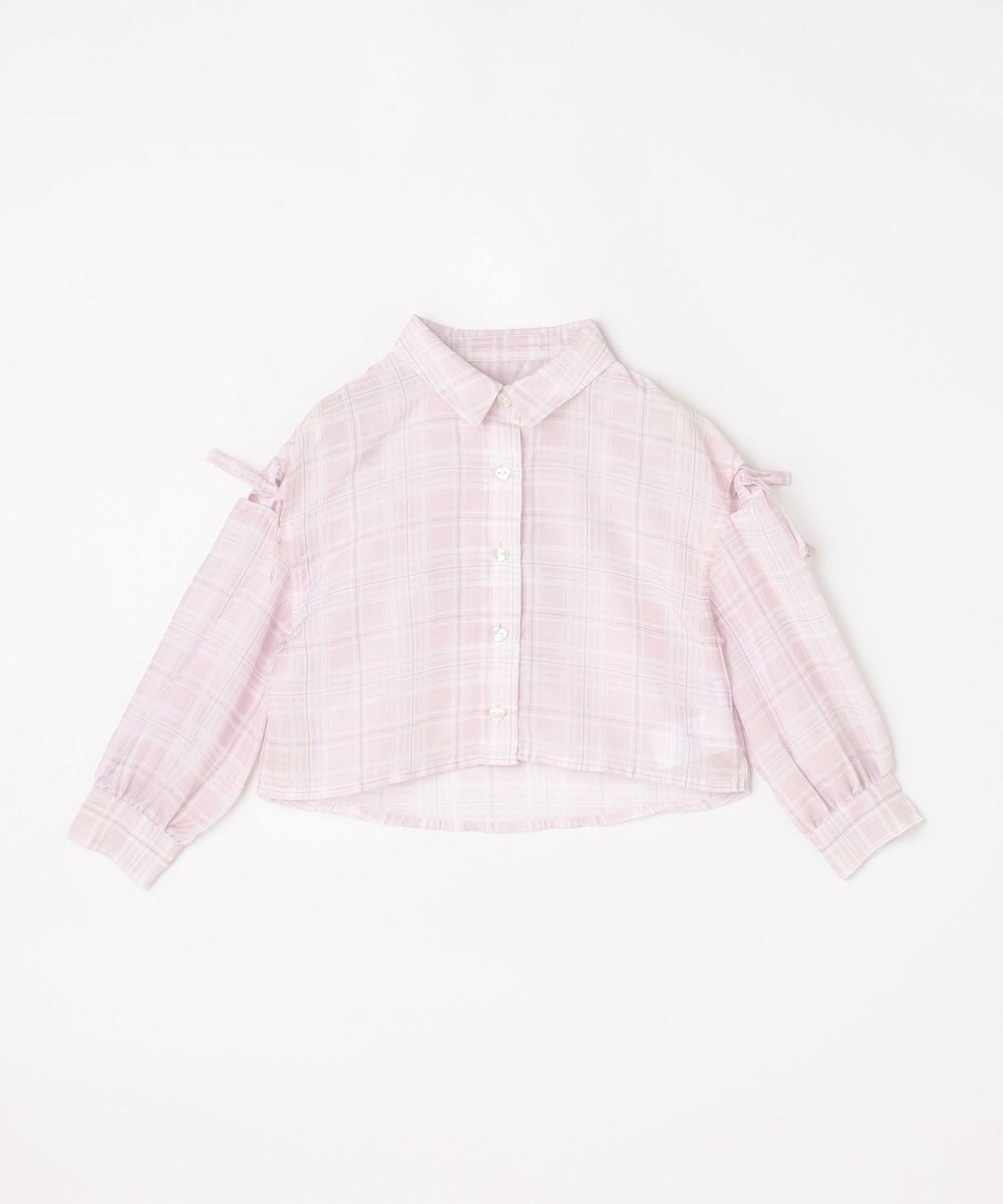 ANY KIDS シアーチェックシャツ 