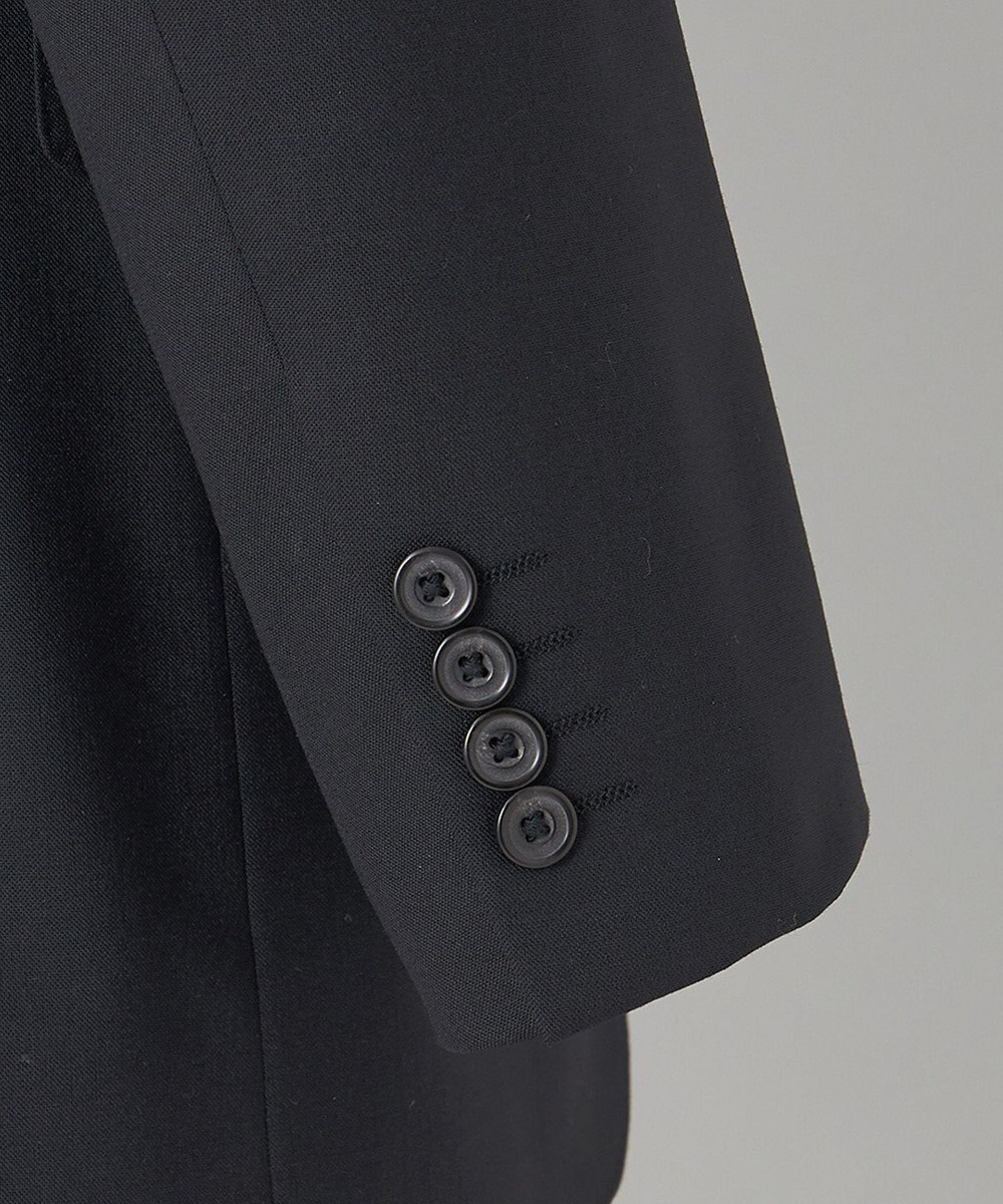 GOTAIRIKU フォーマルシーンにも対応可【ロングシーズン対応】WOOL×POLYESTER ベーシックスーツ（ブラック） 