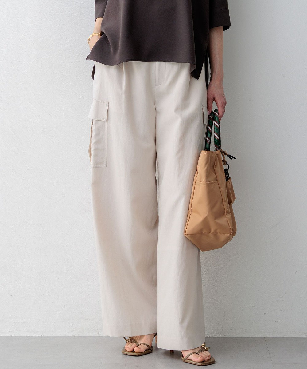 23区 【先行予約】コットンスラブポプリン カーゴパンツ 