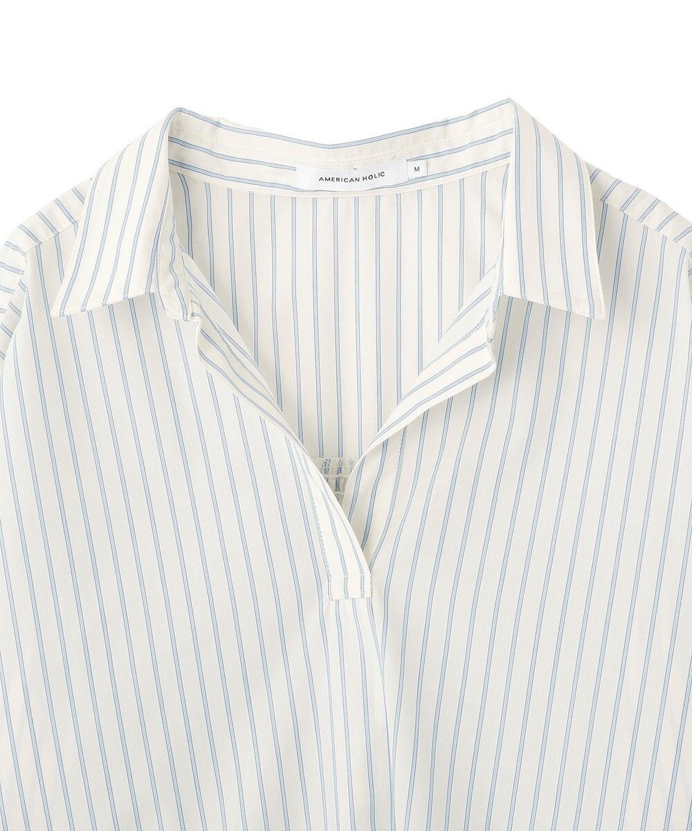 AMERICAN HOLIC 【イージーケア】バックギャザースキッパーシャツ 