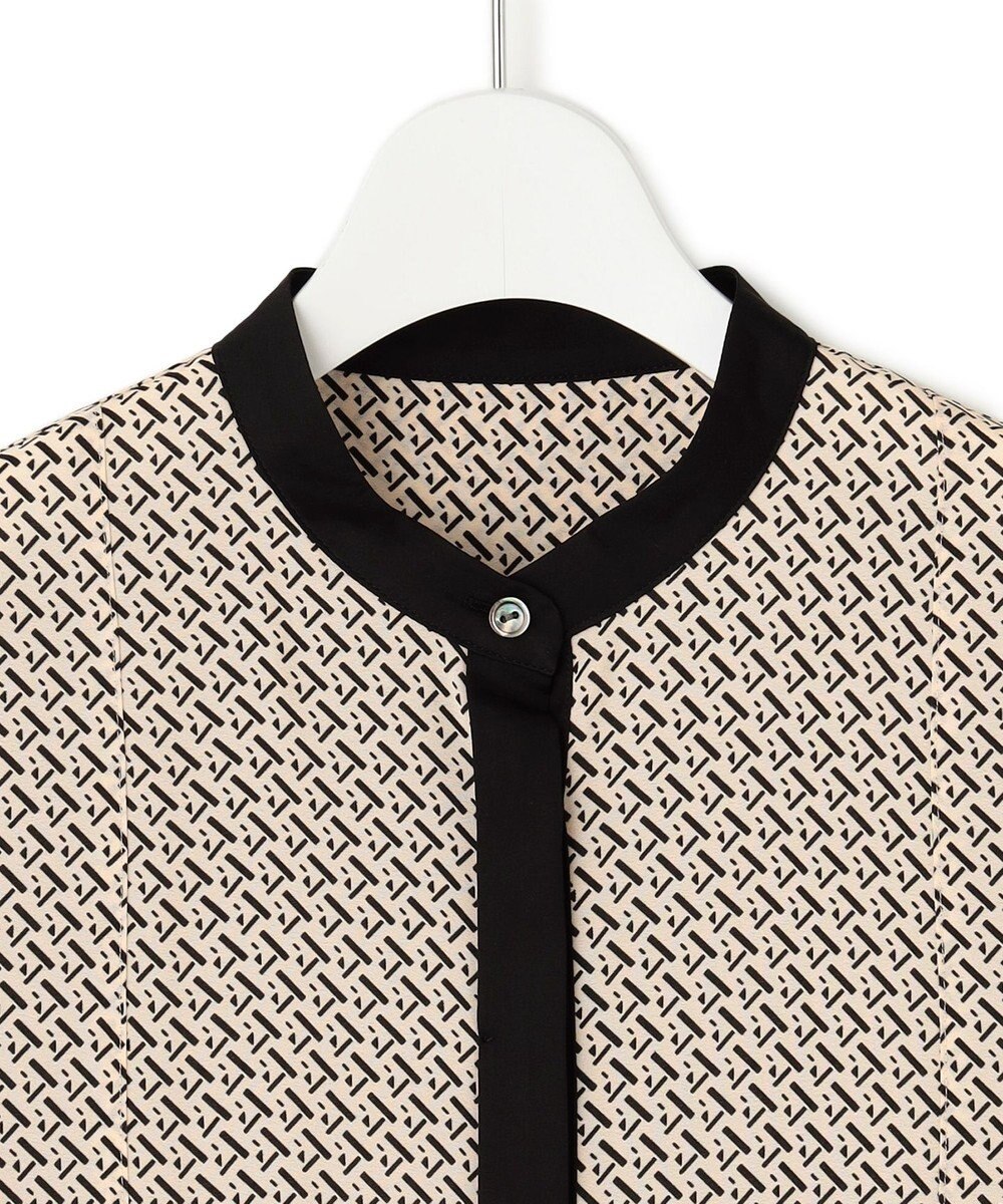 23区 S 【洗える】ジオメトリックパネルプリント ワンピース 