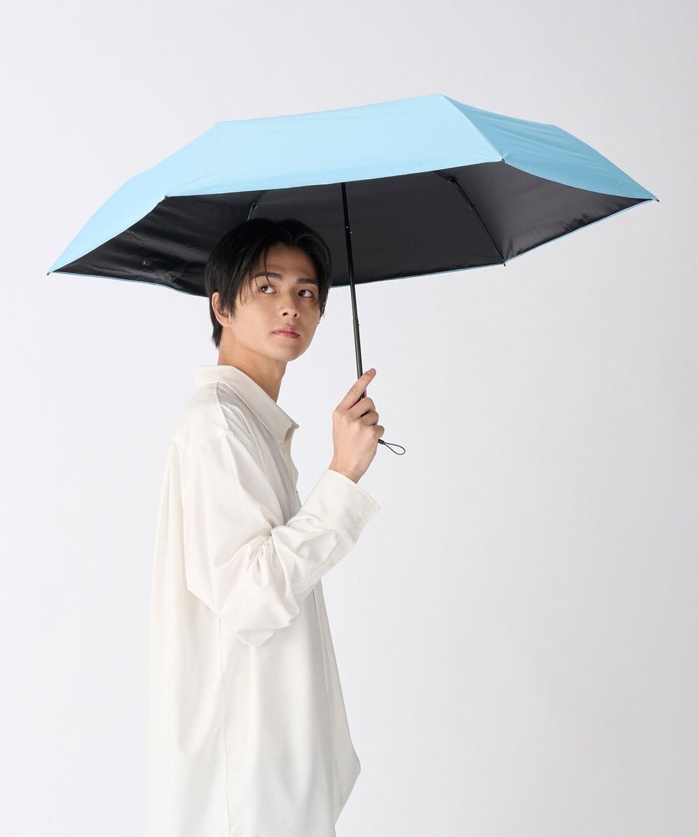 MOONBAT 【遮光100％/超軽量/耐久性】マジで軽い傘 晴雨兼用 折りたたみ日傘 マジカルテックプロテクション Tough W rib 55cm 