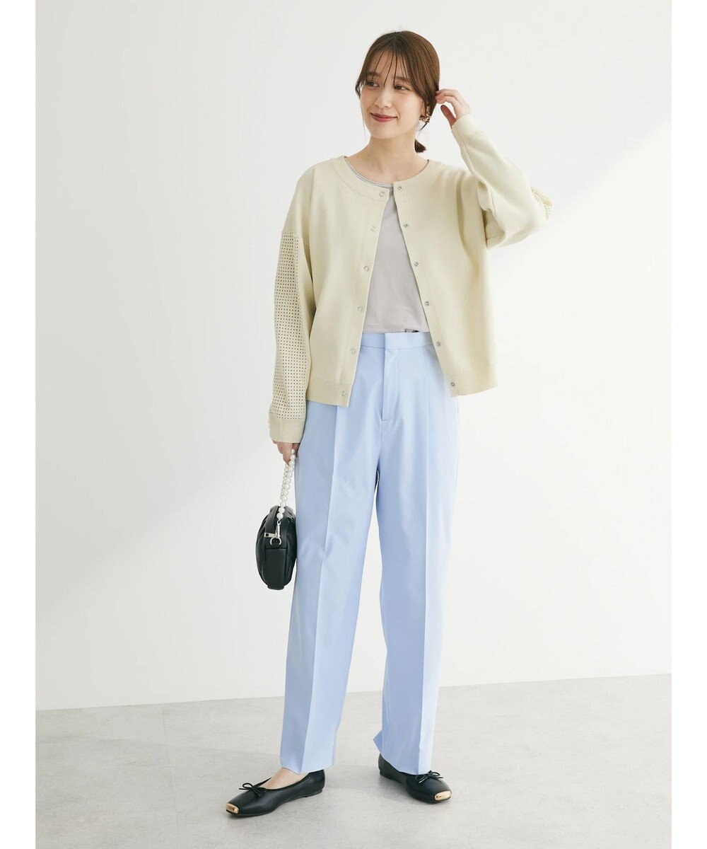 Green Parks ・ｆｕｒｒｙ　ｒａｔｅ　２ｗａｙかる~いニットカーデ 