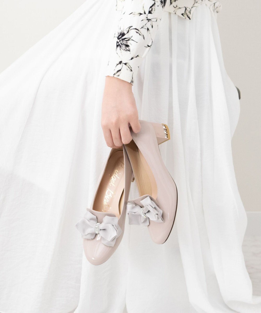 Bridget Birkin 【Bridget Birkin】ヒールアップキラキラリボンローファー 