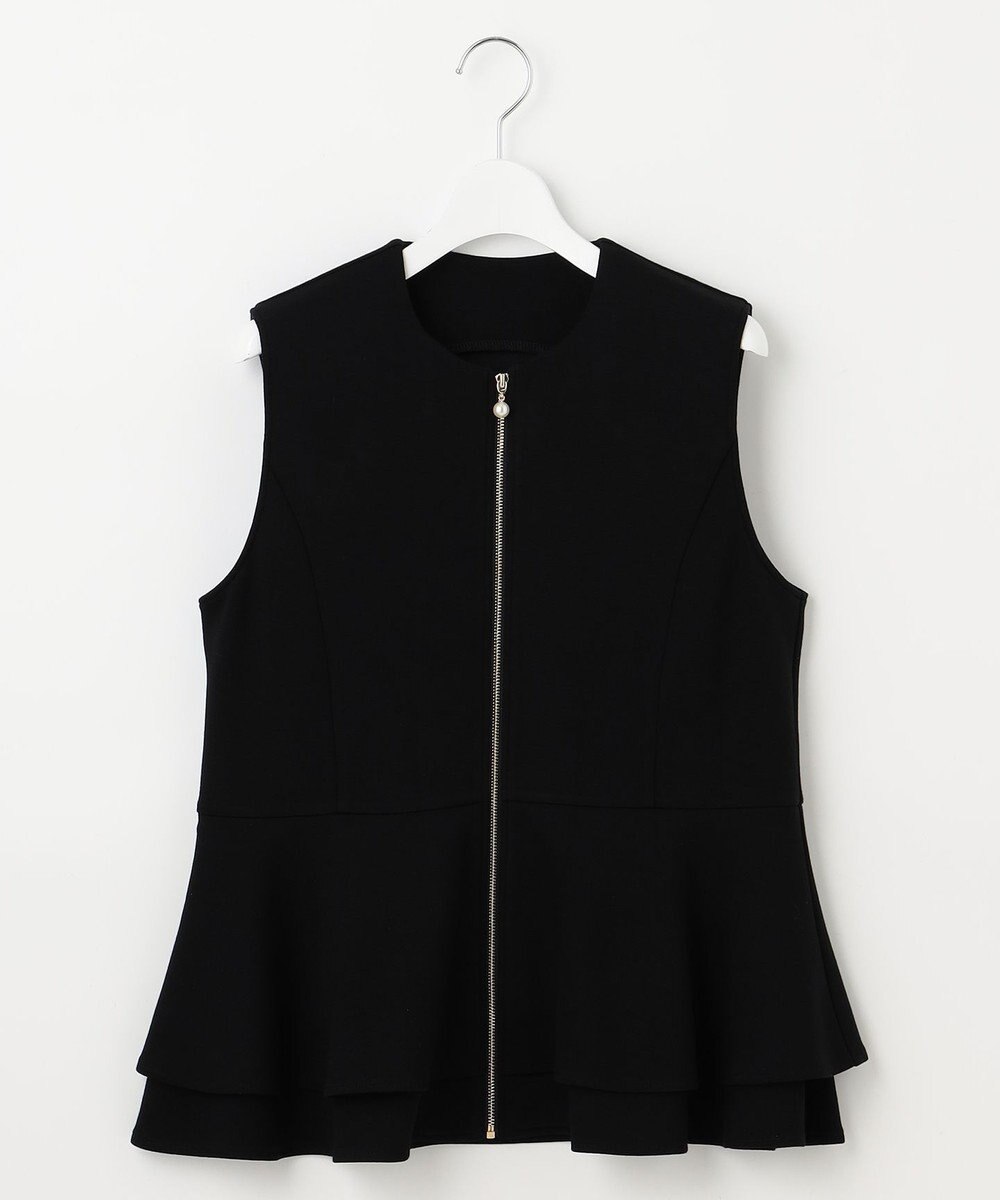 Feroux 【洗える】ペプラム ダンボールジレ 