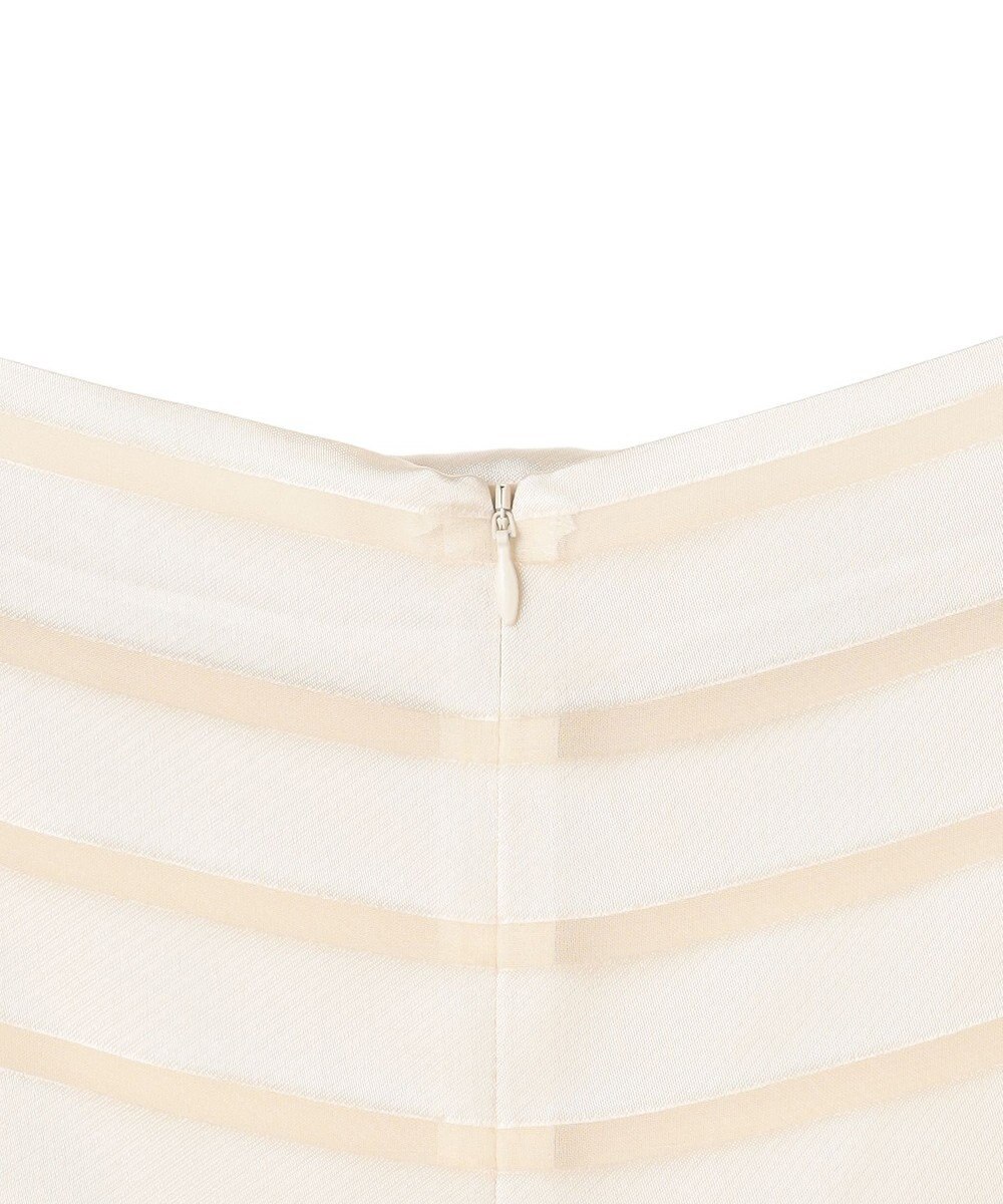 BEIGE， HAUYNITE / ボーダーシアー ボートネックブラウス 