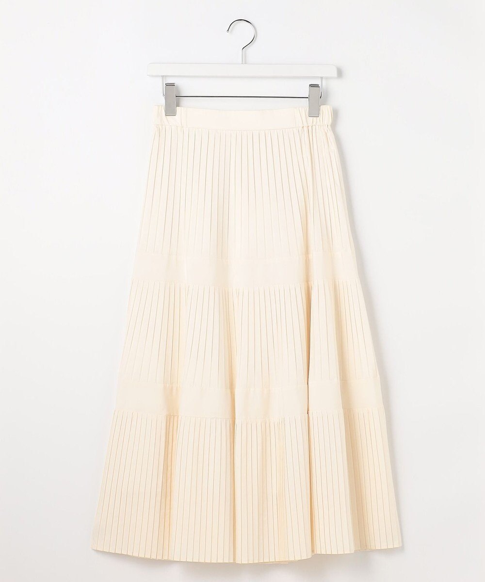 ANY SIS L プリーツ切替 スカート 