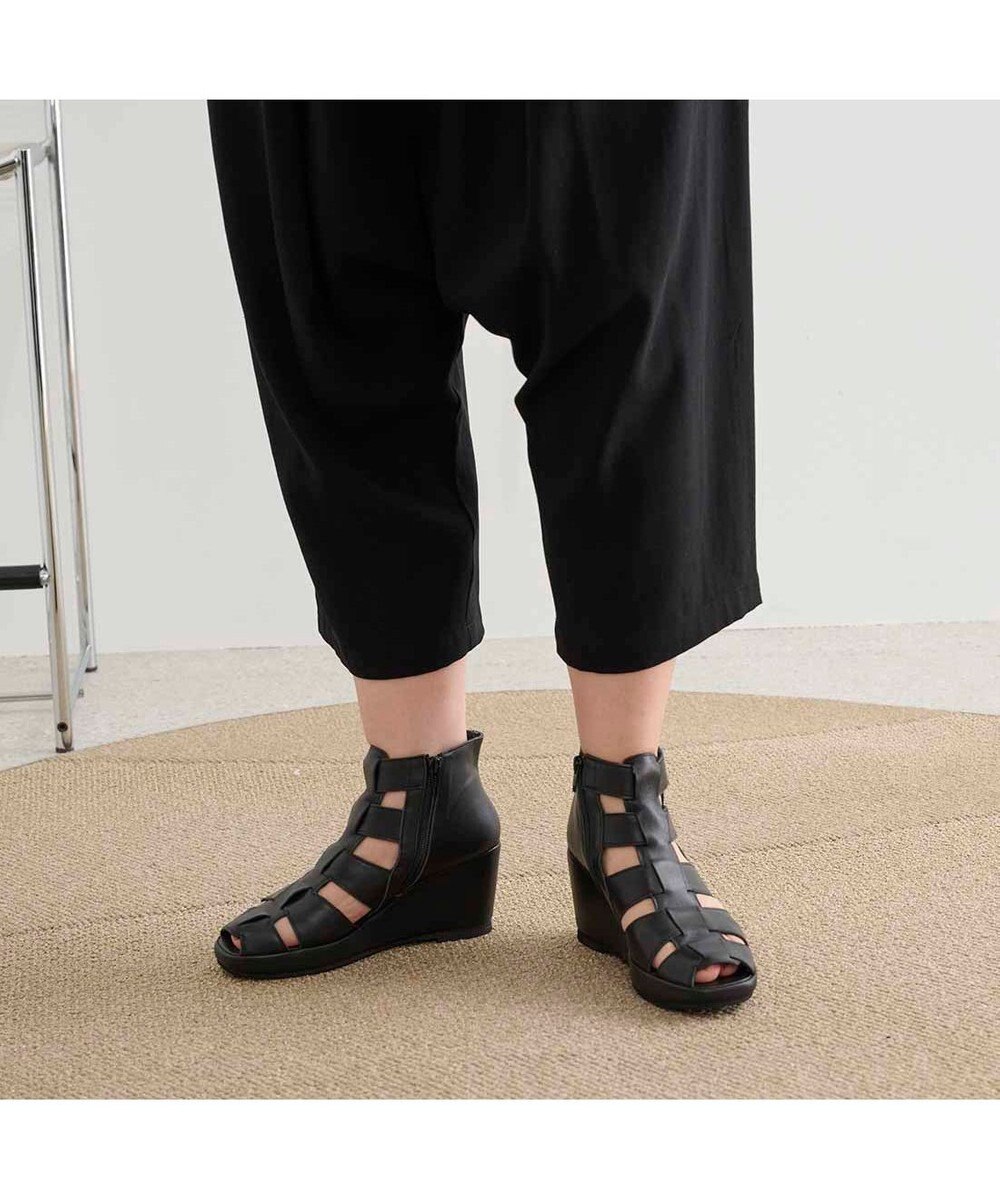 MODE ET JACOMO <D'ICI>グラディエーターウエッジブーツサンダル 