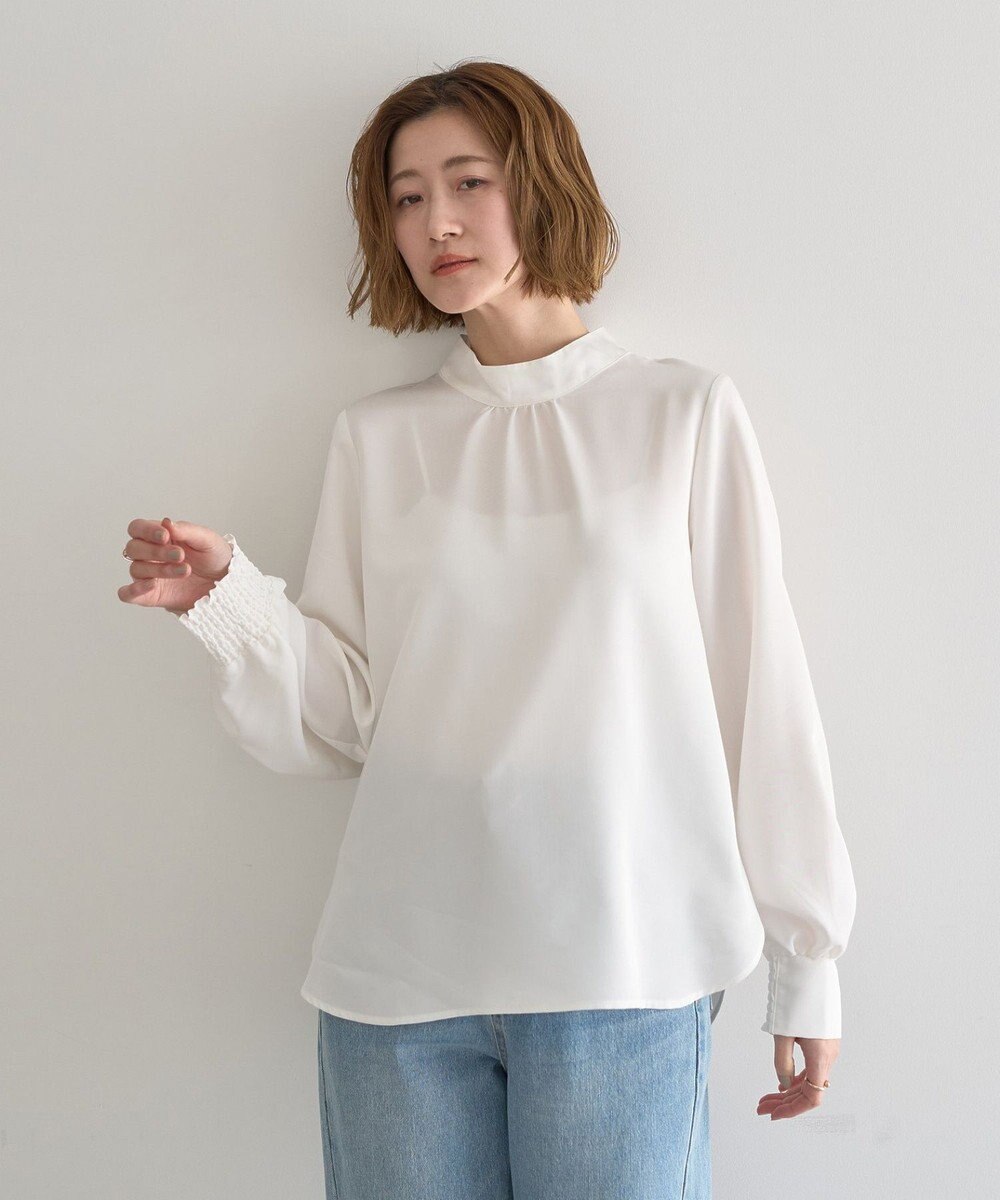 YECCA VECCA 【2点SET】ブラウスセットプリーツMIXジャンスカ 