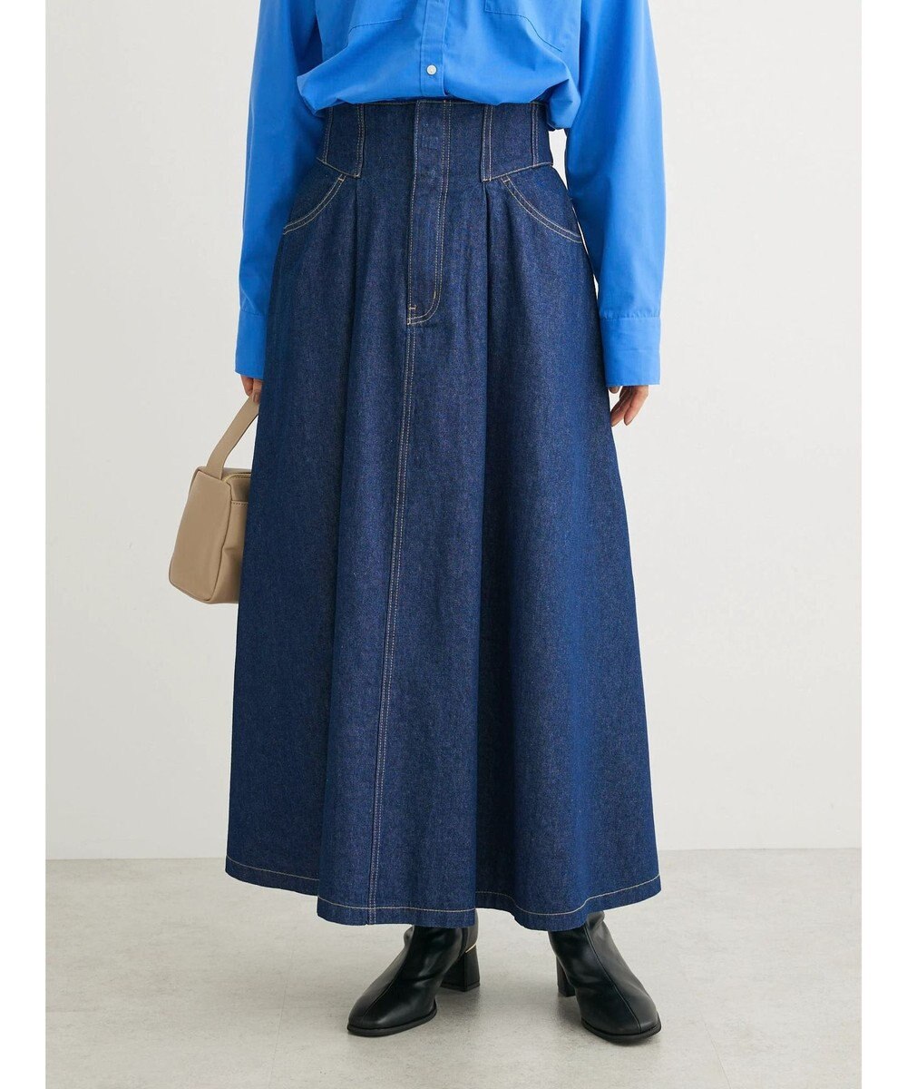 Green Parks ・ＳＵＧＡＲ　ＳＰＯＯＮ　コルセット風フレアスカート 