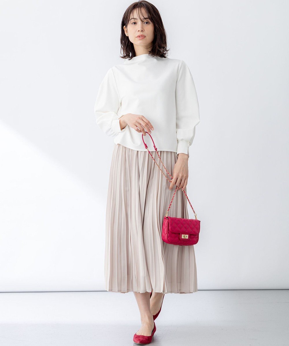 組曲 【WEB限定・2SET】ポンチトップス×プリーツスカートセットアップ 