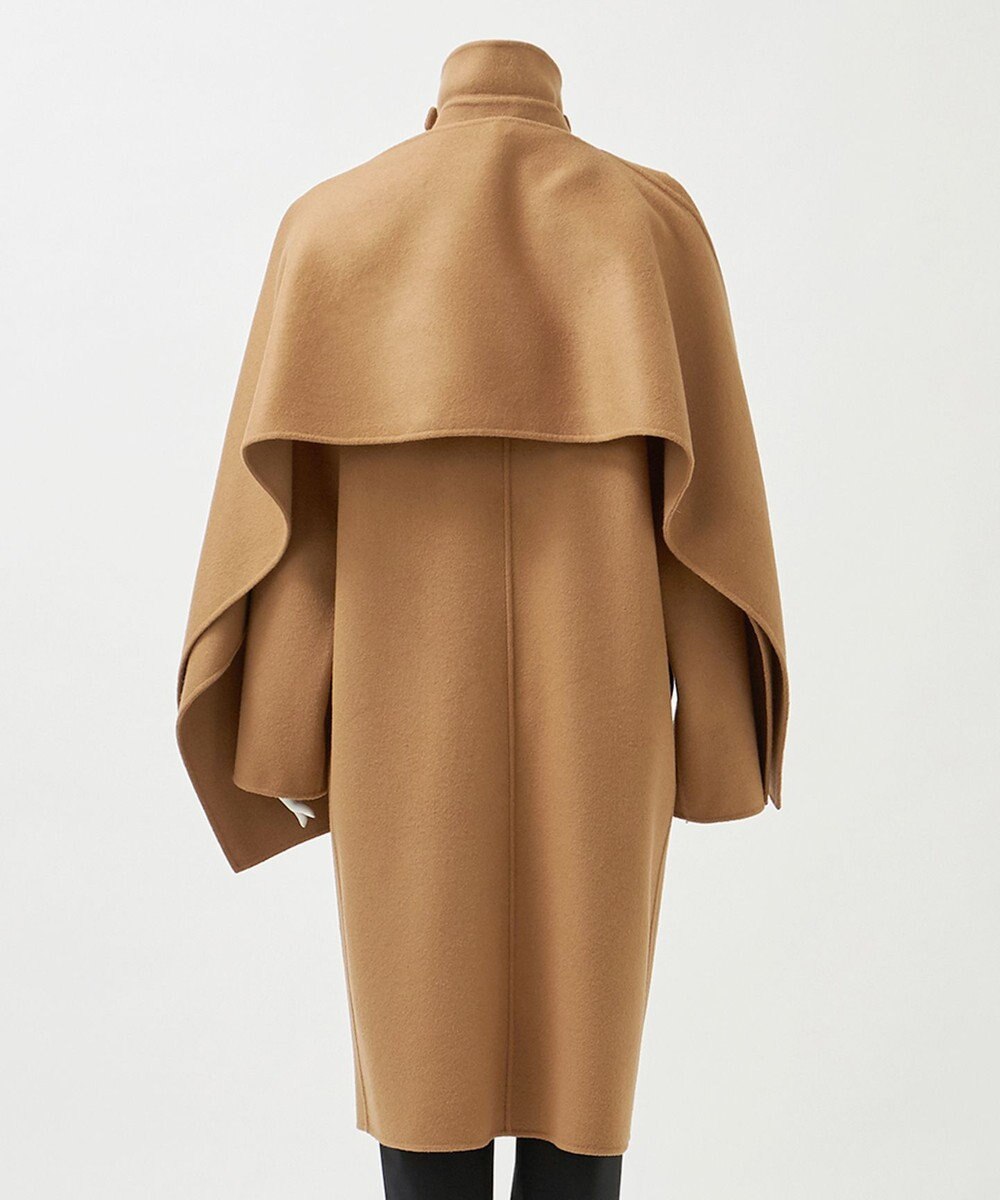 23区 S 【エステータ】ウールリバー ケープ付き コート 