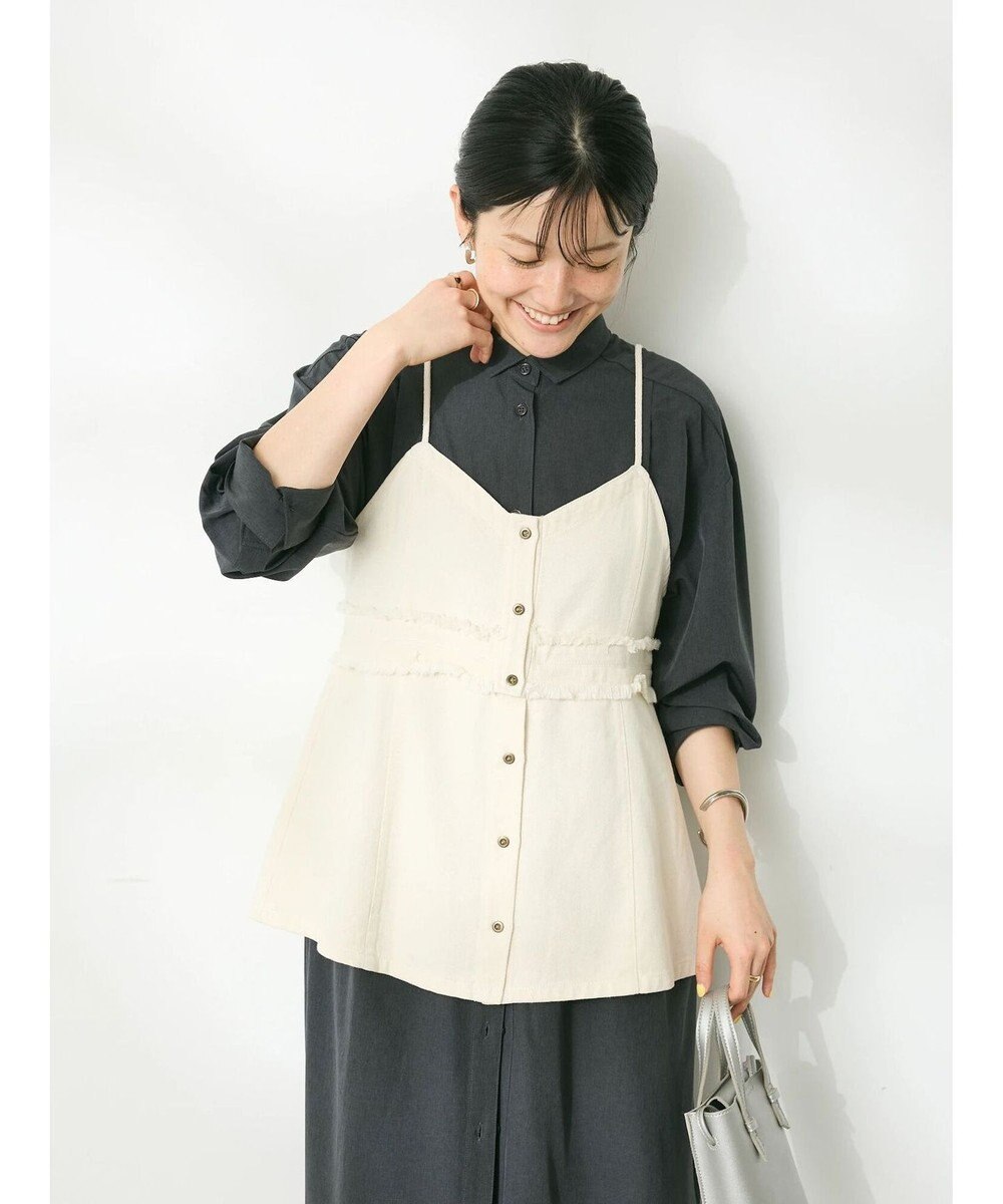 CRAFT STANDARD BOUTIQUE デニム２ＷＡＹキャミビスチェ 