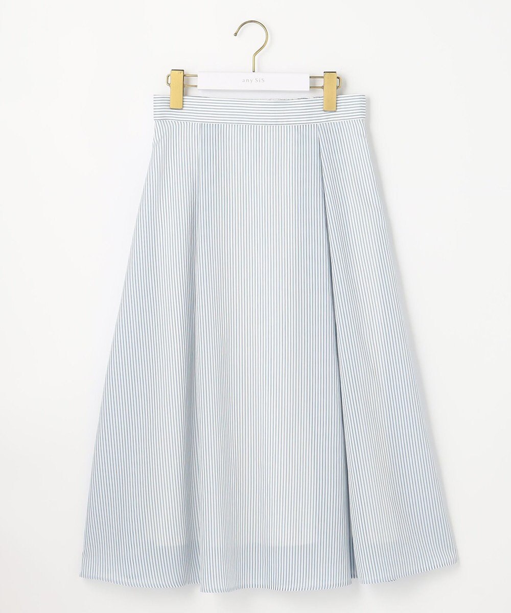 ANY SIS 【洗える】エアリーストライプ スカート 