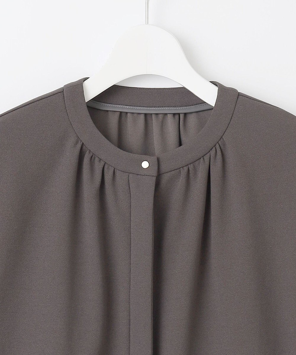 J.PRESS LADIES ジョーゼットジャージー タックスリーブ ブルゾン 