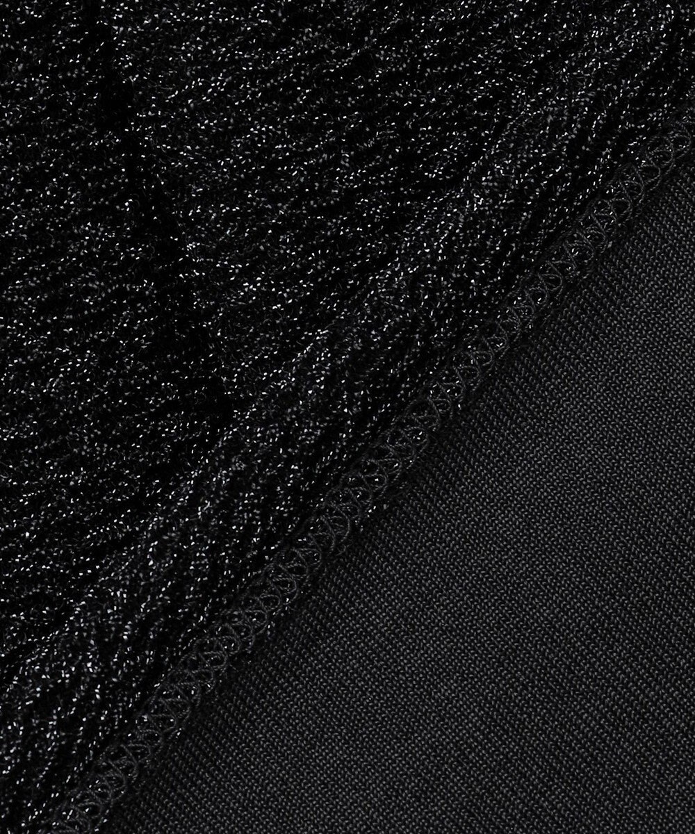 ICB L 【洗える】シャイニーラメジャガード カットソー 