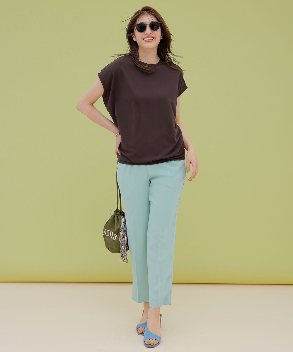 UNFILO 【Oggi 6月号掲載】BEAUTY FORM フレンチスリーブTシャツ 