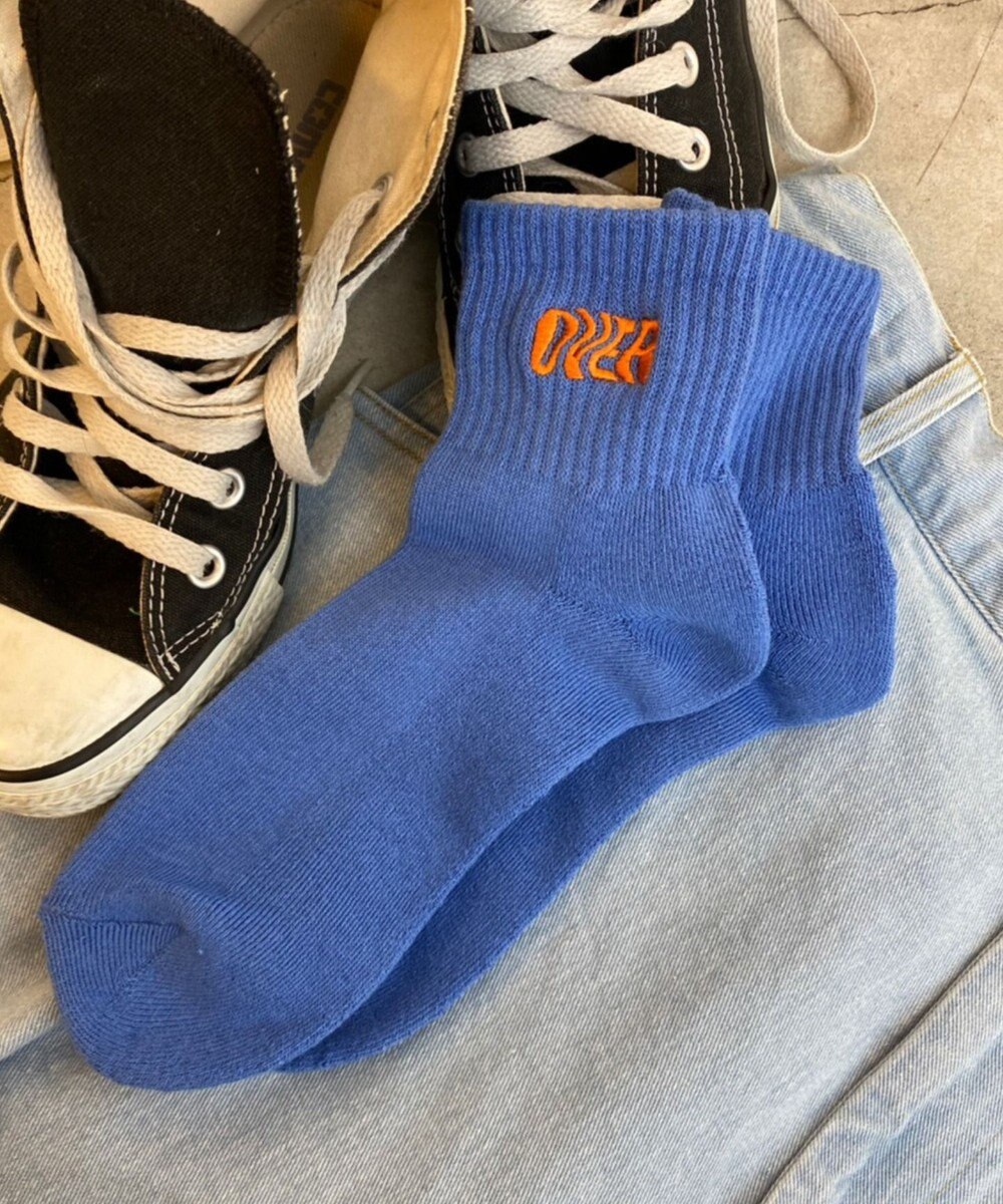 WEGO 刺繍パイルソックス（U） 