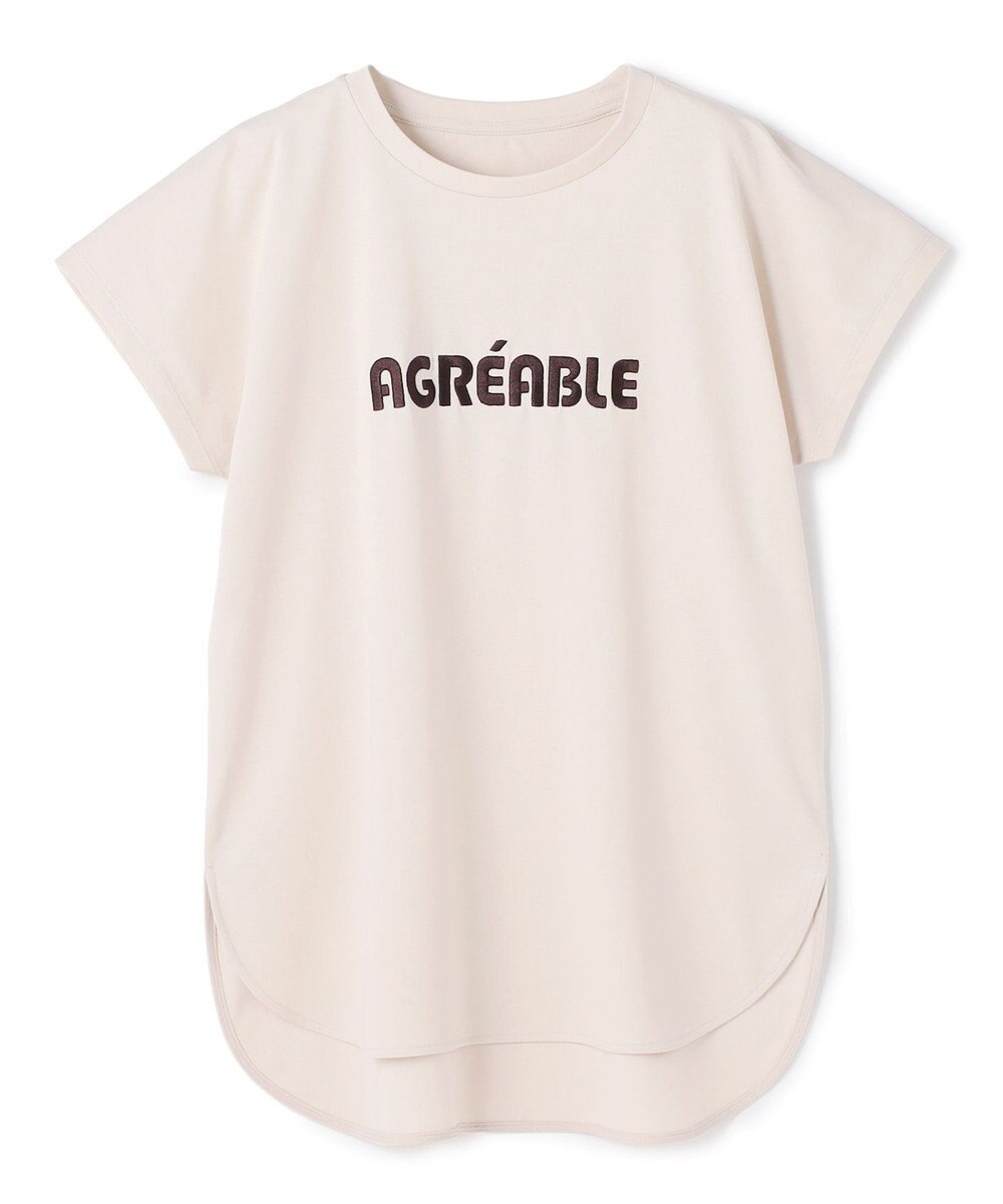 UNFILO BEAUTY FORM-T cotton ロゴ フレンチスリーブ Tシャツ 