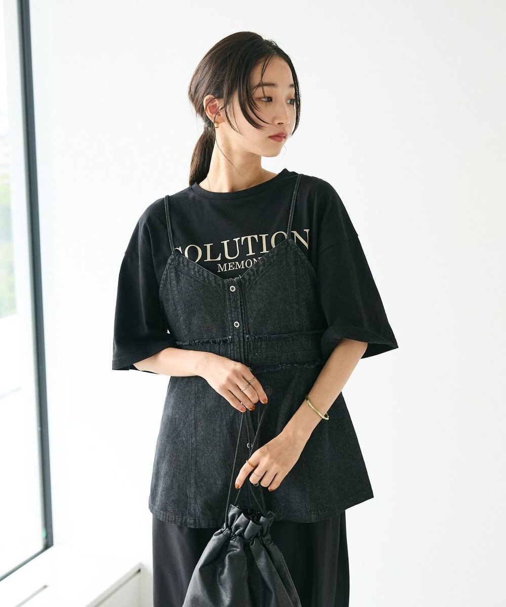 CRAFT STANDARD BOUTIQUE デニム２ＷＡＹキャミビスチェ 