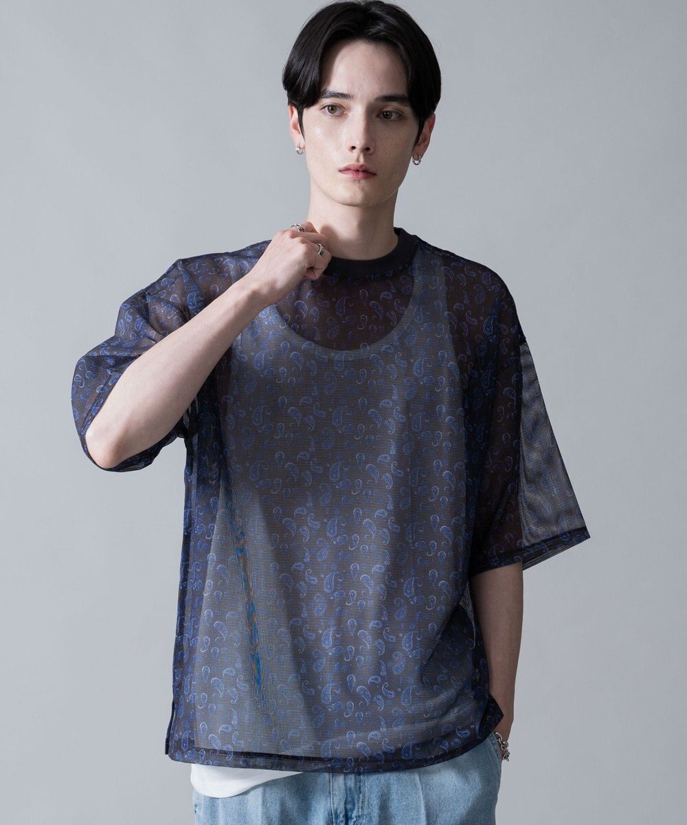 WEGO 【2点SET】メッシュパターンアンサンブルPOシャツ（SS） 