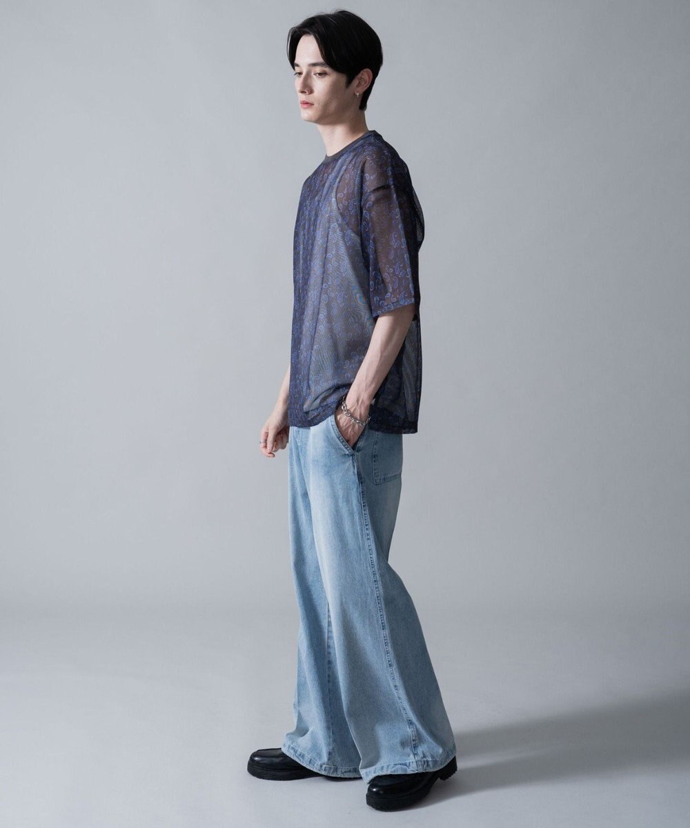 WEGO 【2点SET】メッシュパターンアンサンブルPOシャツ（SS） 