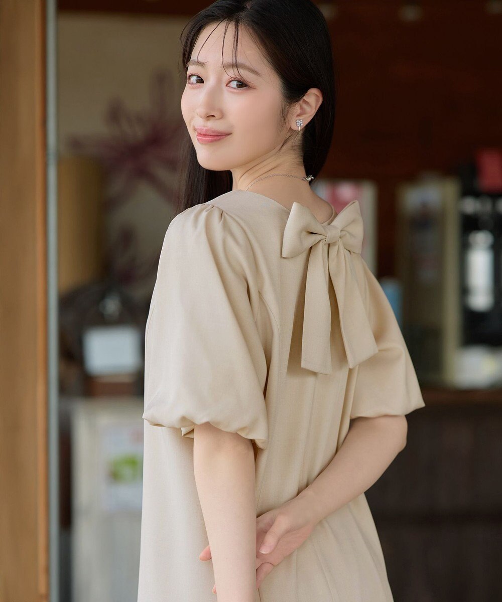 Tiaclasse L バックリボンワンピース 