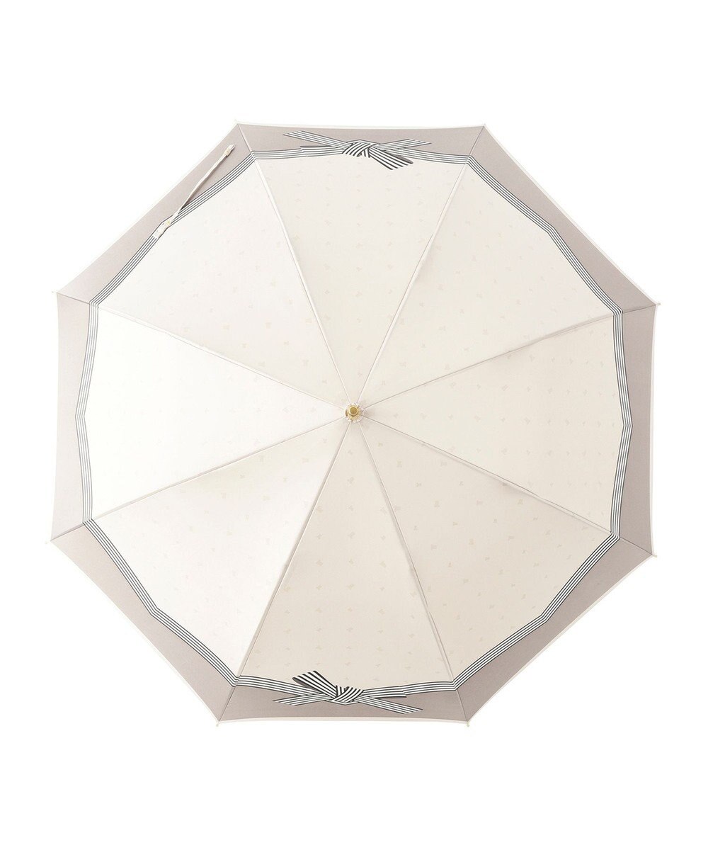 MOONBAT 【耐風】LANVIN en Bleu 長傘 サテンプリントリボン 