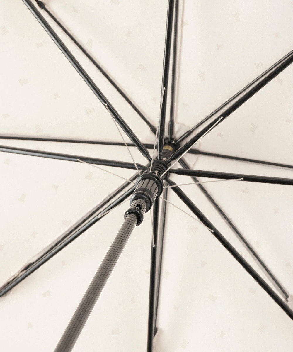 MOONBAT 【耐風】LANVIN en Bleu 長傘 サテンプリントリボン 