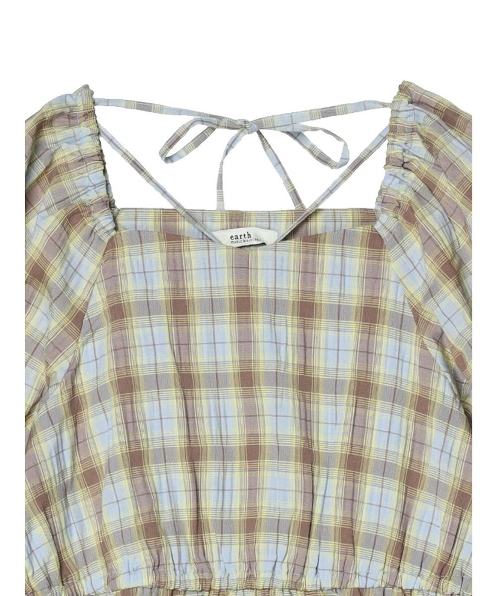 earth music&ecology ホルターネックシャーリングワンピース 