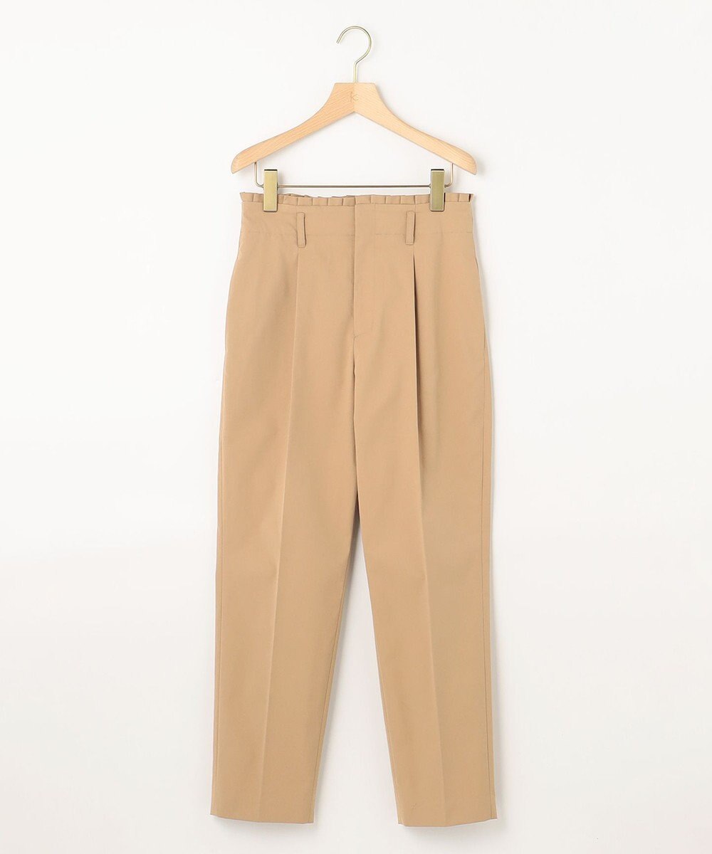 組曲 【ストレッチ・イージーケア】ハイウエストチノ パンツ 