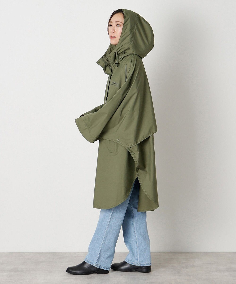 MOONBAT POLO RALPH LAUREN レインポンチョ レインベア 50デニール生地／着丈98cm 収納袋付き 