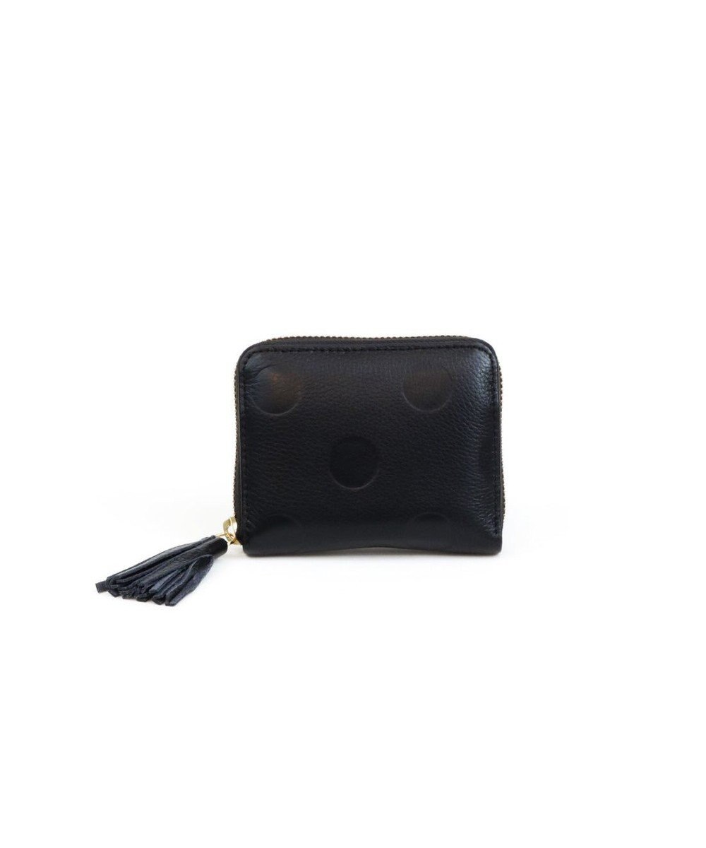 UNBILLION ペルケ perche / ドット型押し・ジャバラカードウォレット 