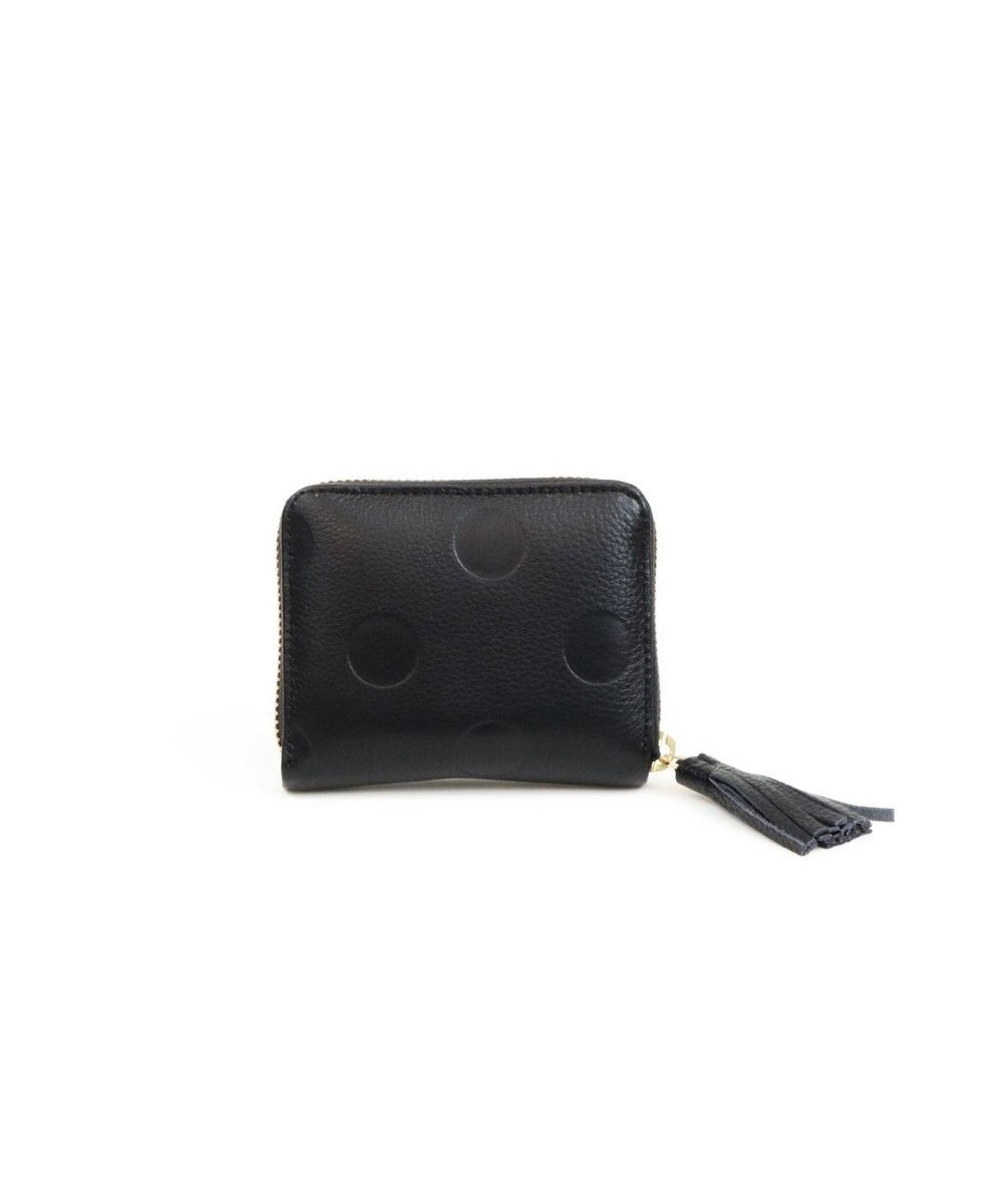 UNBILLION ペルケ perche / ドット型押し・ジャバラカードウォレット 