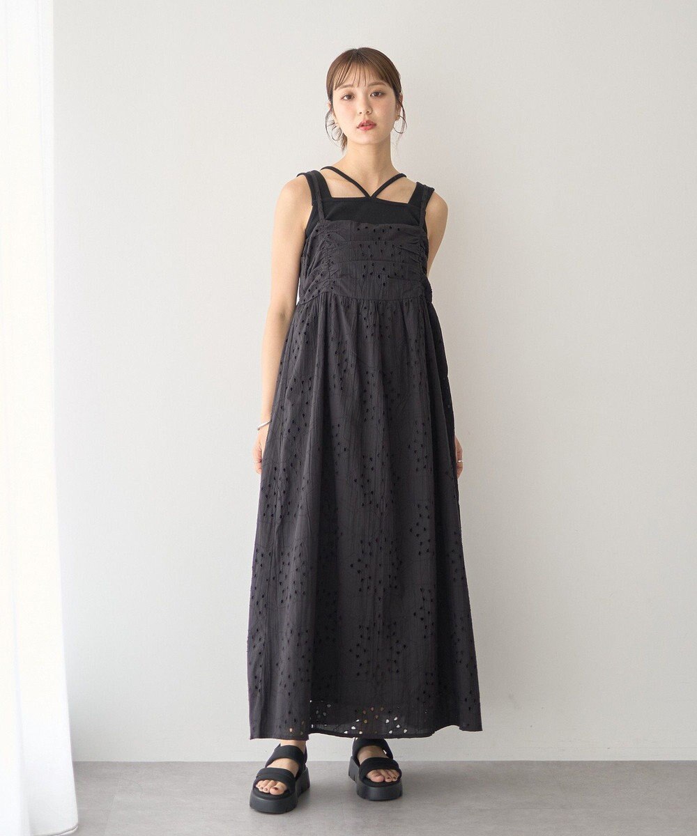 earth music&ecology レイヤードカットタンクトップ 