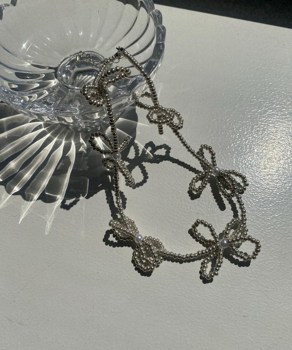 WEGO Lフラワービーズネックレス 