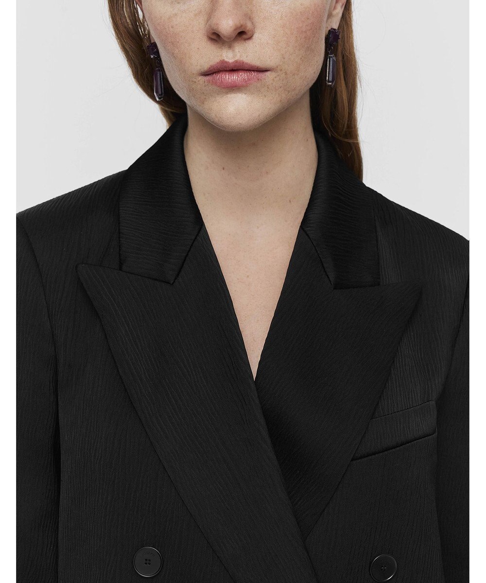 JOSEPH テクスチャードビスコース　ダブルブレステッドジャケット 