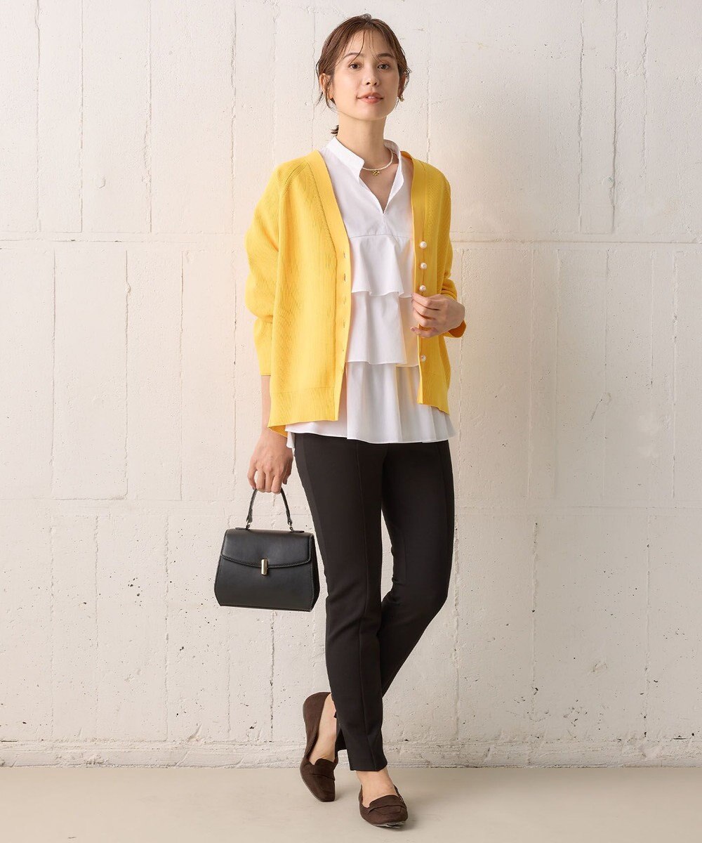 組曲 【洗える・軽量】スポンディッシュニット カーディガン 