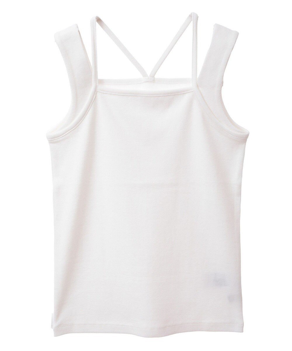 earth music&ecology レイヤードカットタンクトップ 