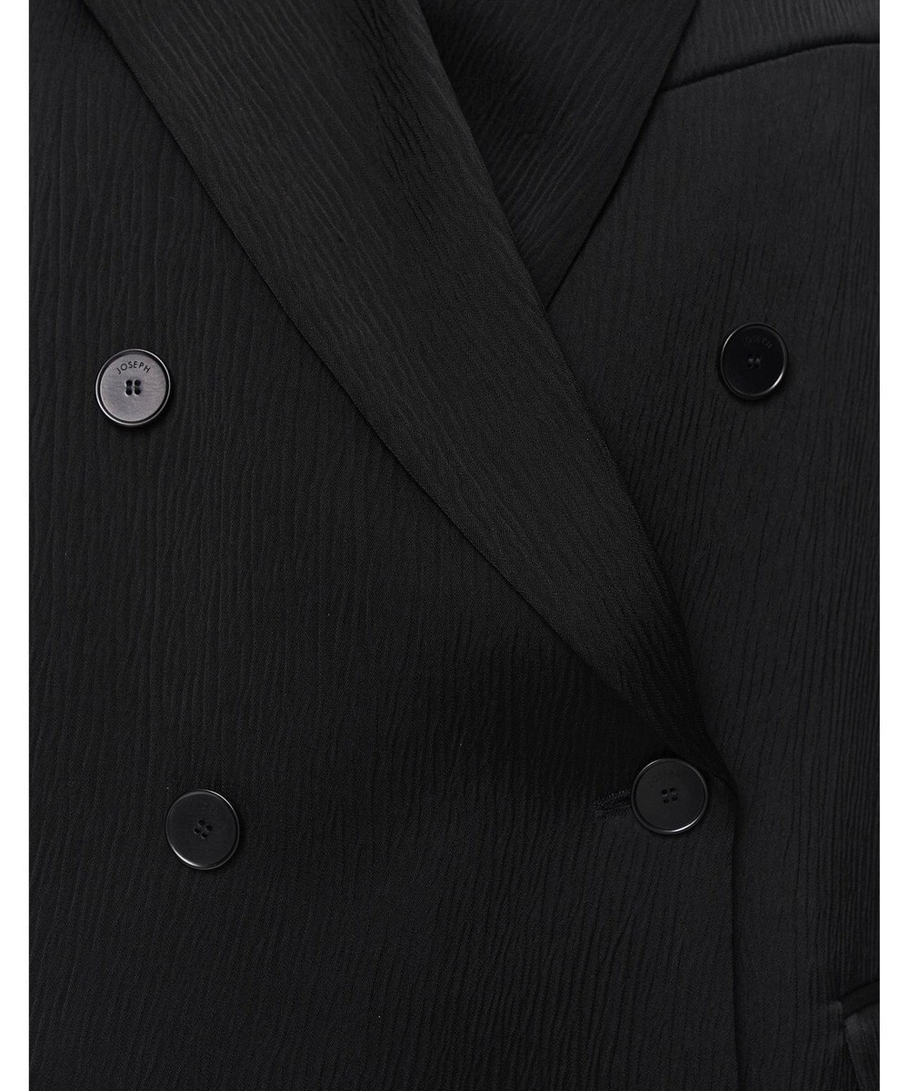 JOSEPH テクスチャードビスコース　ダブルブレステッドジャケット 