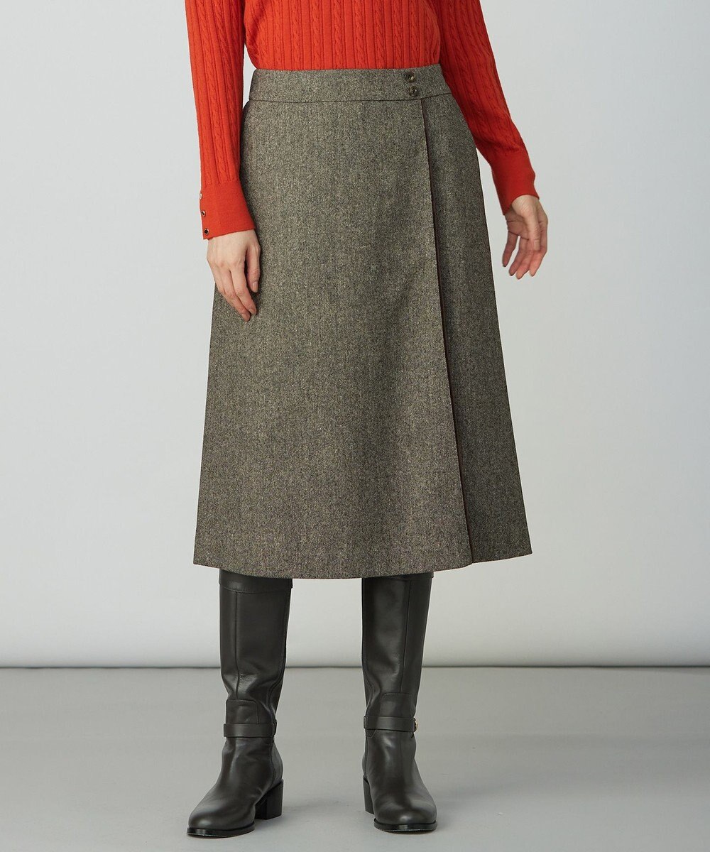 J.PRESS LADIES L ラメツイード スカート 