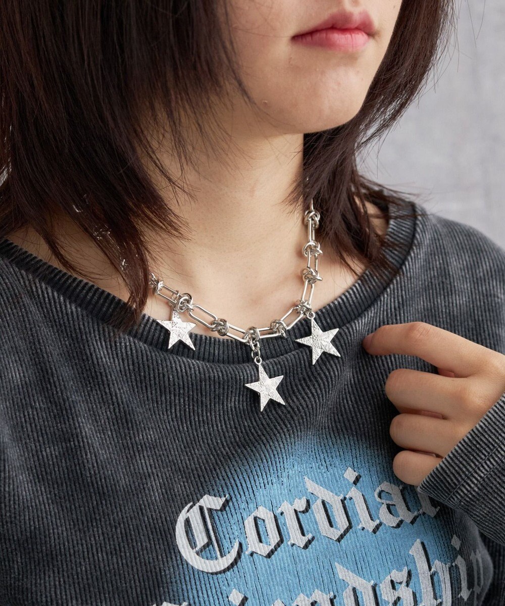 WEGO Lスターデザインチェーンネックレス 