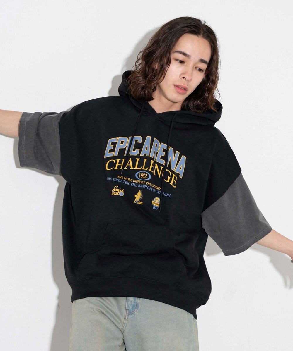 WEGO 【ユニセックス着用ITEM/手洗い可】ロゴノースリーブパーカー 