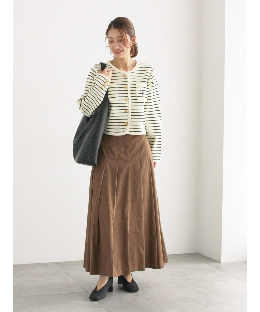 Te chichi チェックアソートロングプリーツスカート 